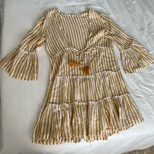 Blue Island Bathing Suit Cover Up Dress NWOT